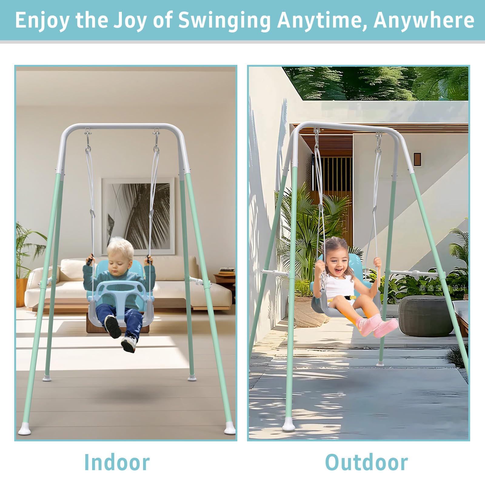 Amazon.com: Multifunctional Toddler Swing, Foldable Baby Swing